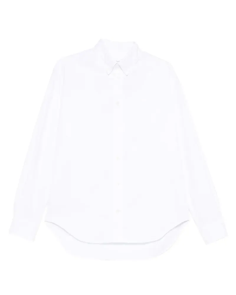 Kitsuné Klassisches Oxford-Hemd - Weiß Weiß