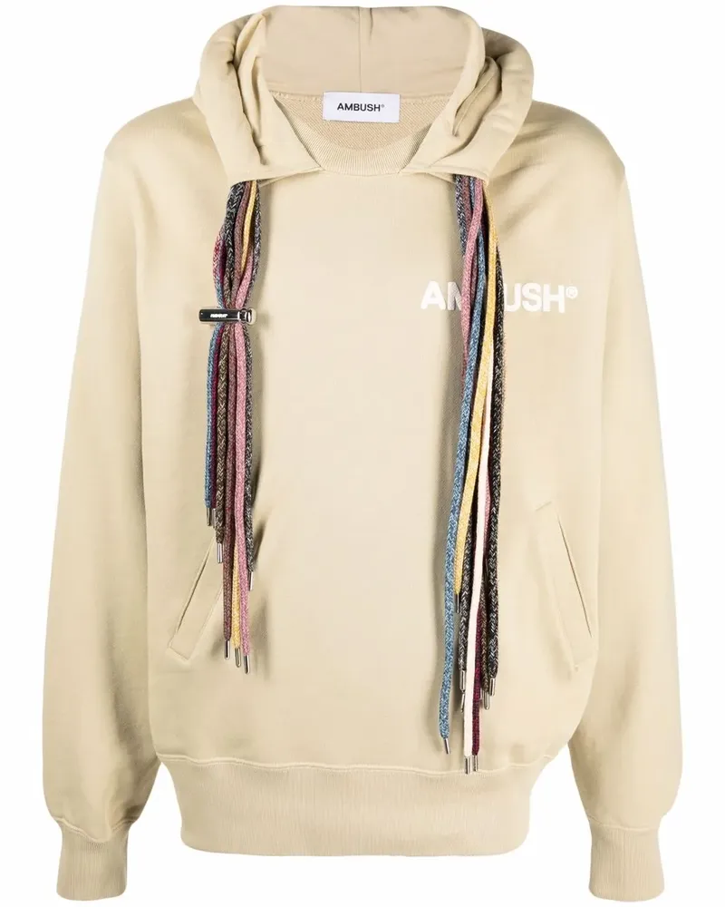 AMBUSH Sweatshirt mit Kordelzügen - Nude Nude