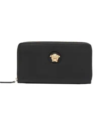 Versace La Medusa leather wallet Schwarz