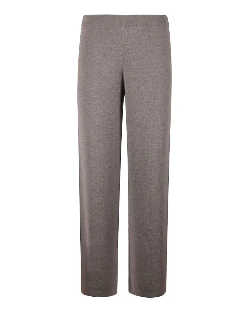 Majestic Gerade Hose mit elastischem Bund - Braun Braun