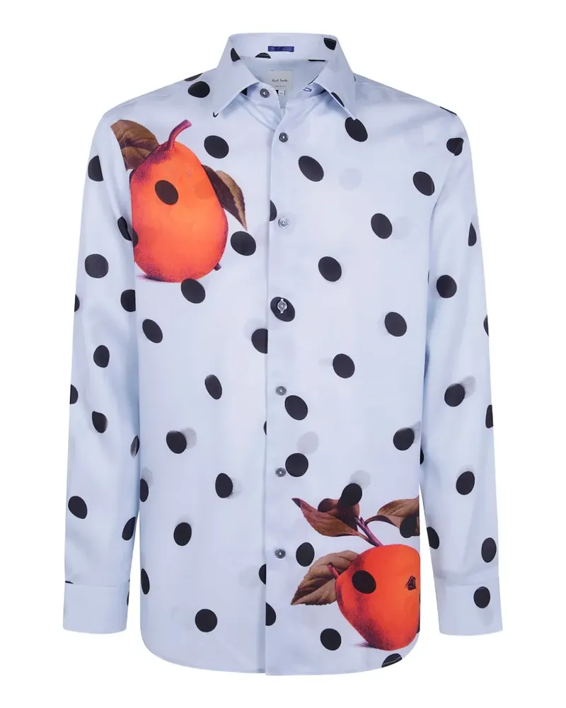 Paul Smith Hemd mit Polka Dots - Blau Blau