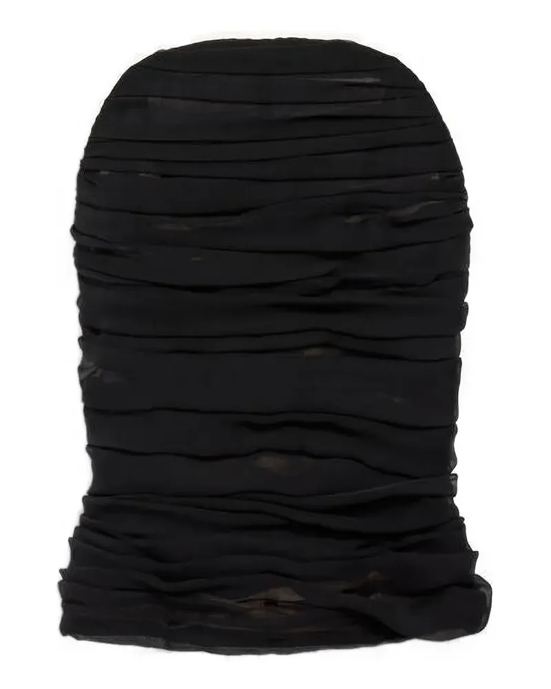 Balenciaga Cropped-Top mit Neckholder - Schwarz Schwarz