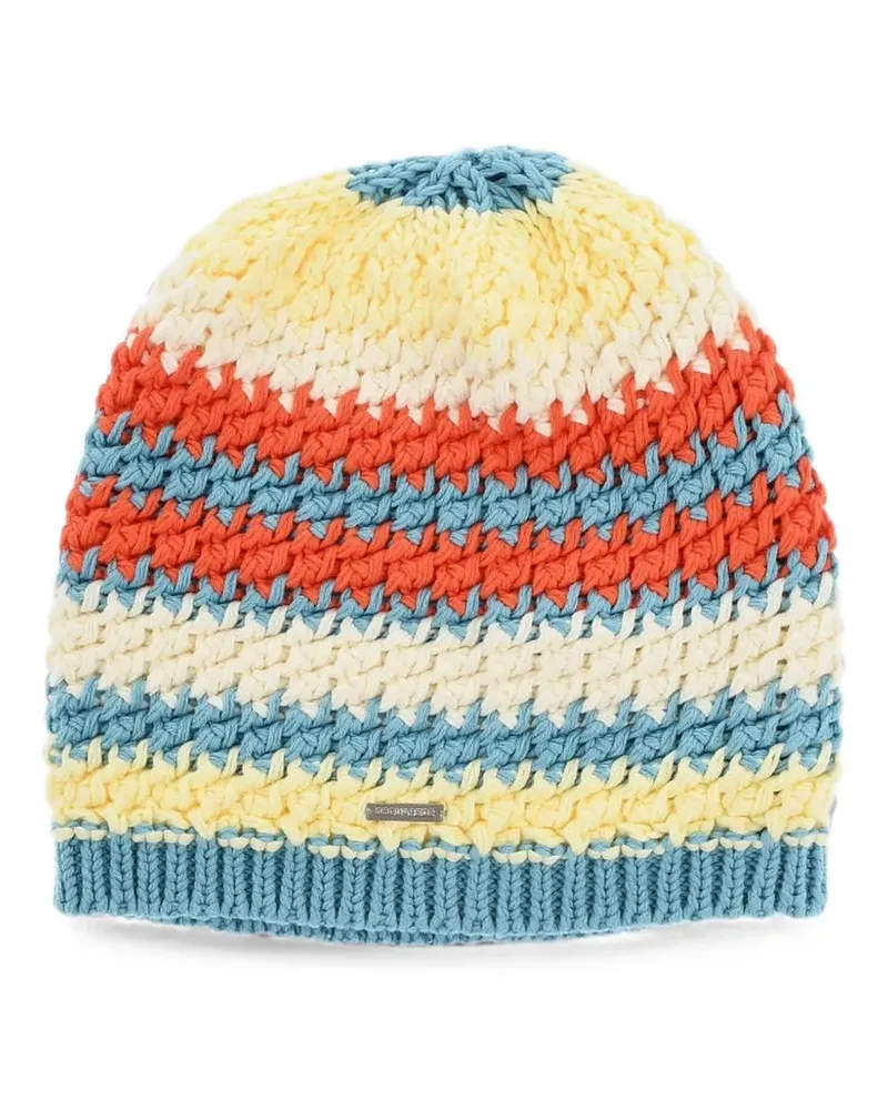 Dsquared2 logo-plaque beanie hat - Blau Blau