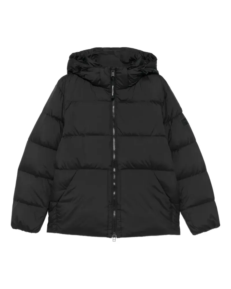 Marc O'Polo Gefütterte Kapuzenjacke - Schwarz Schwarz