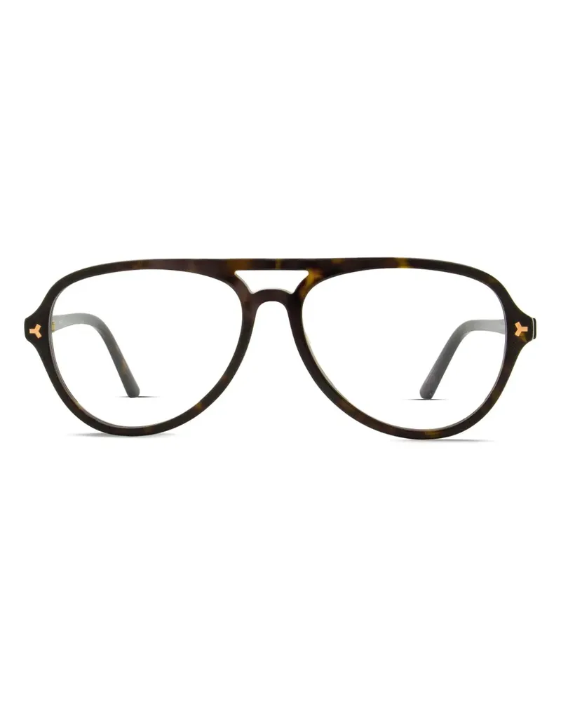 Bally Klassische Pilotenbrille - Braun Braun