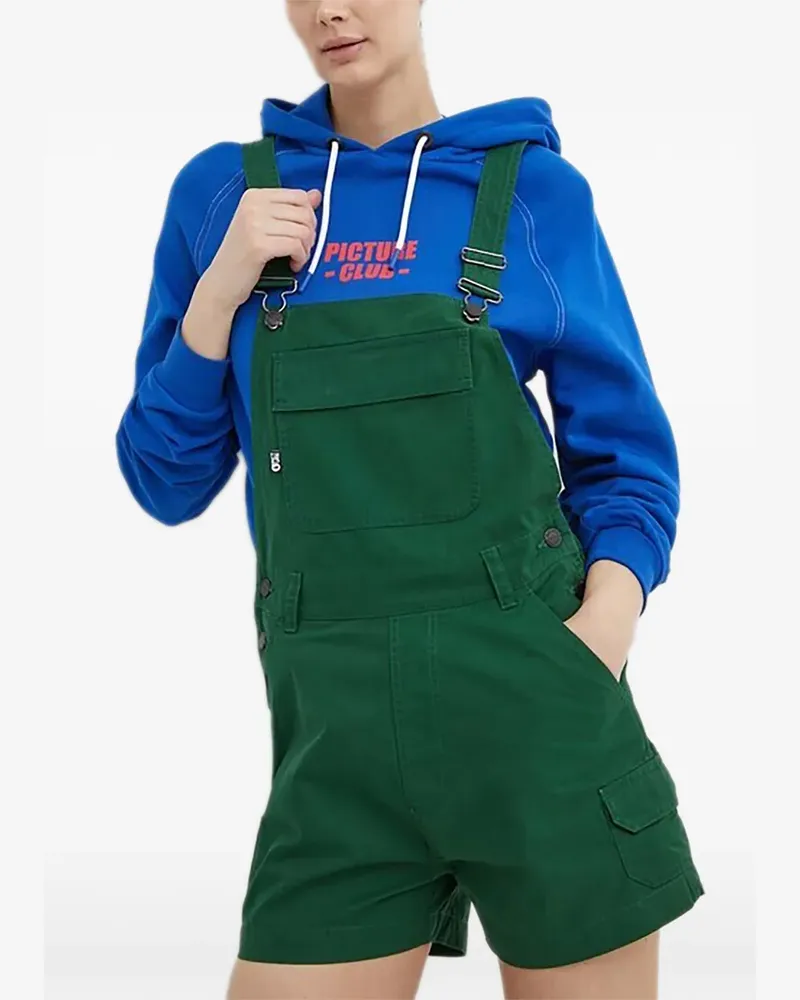 Picture front-pocket playsuit - Grün Grün