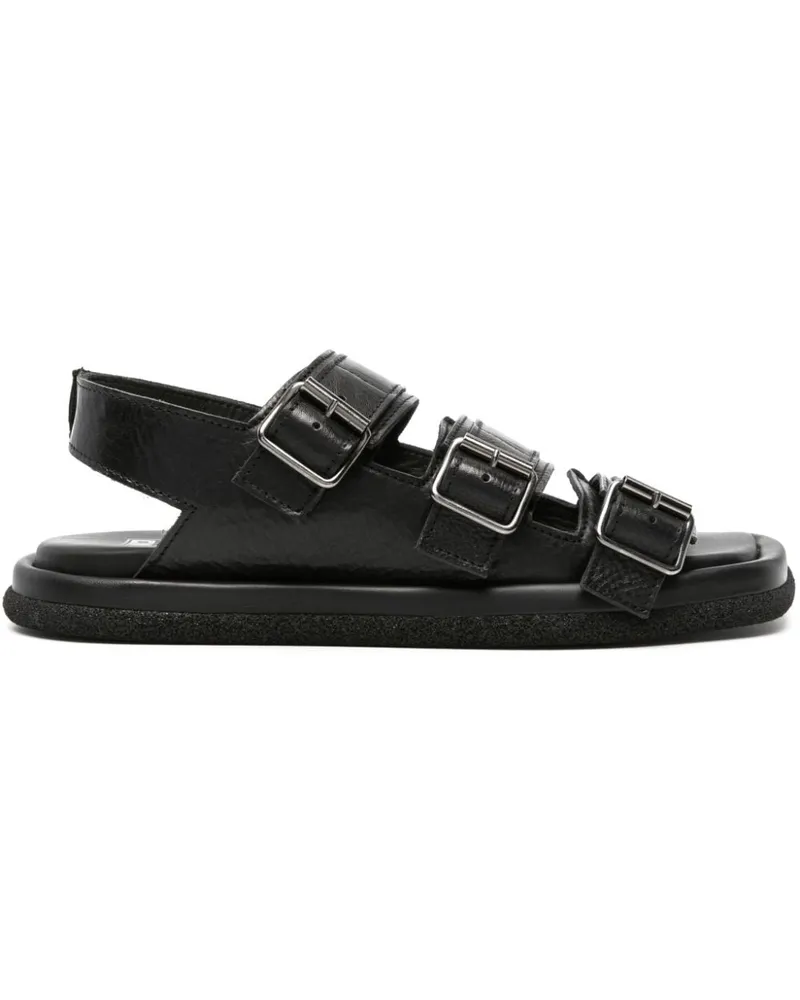 Moma Lux Sandalen mit Schnallen Schwarz