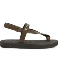 Giuseppe Zanotti Khais Sandalen mit Logo-Print Grün