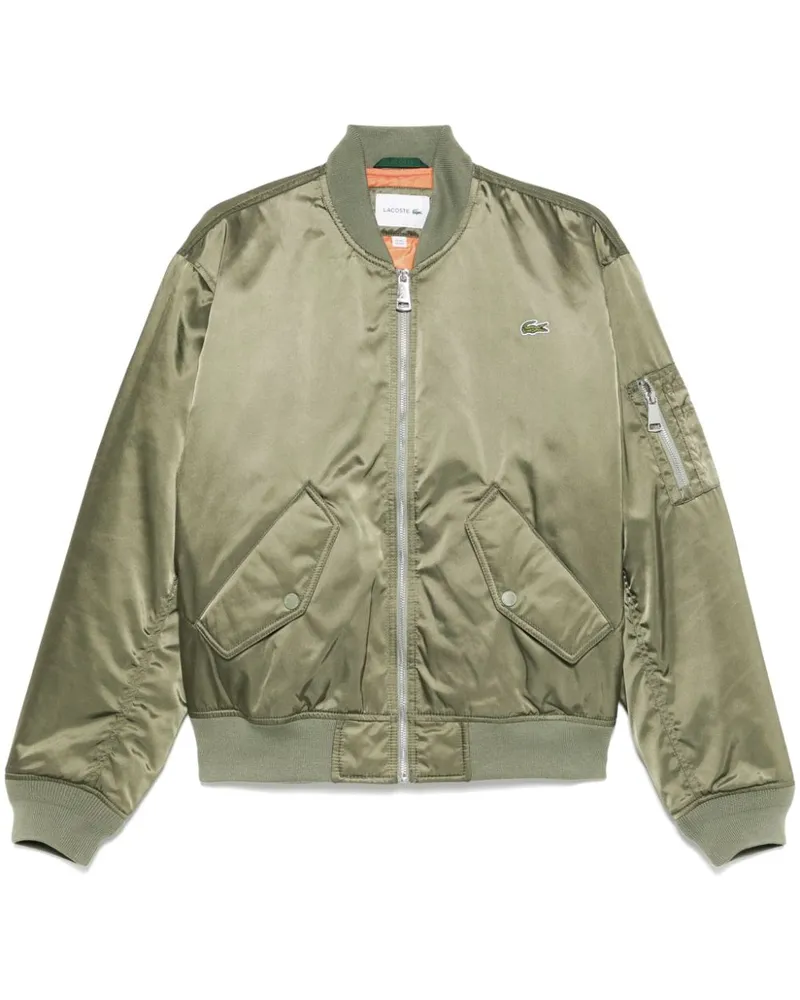 Lacoste Gefütterte Bomberjacke - Grün Grün