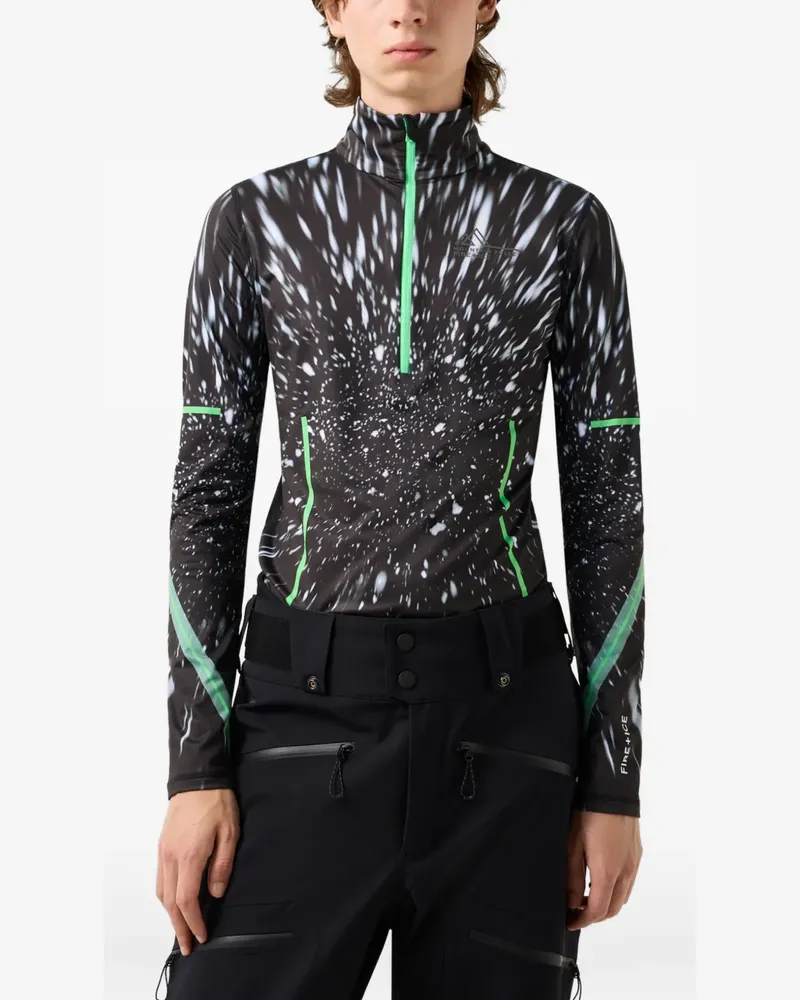 Bogner Fire & Ice First Layer Ilvy Top mit Print - Schwarz Schwarz