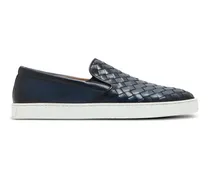 Sneakers mit Webmuster - Blau