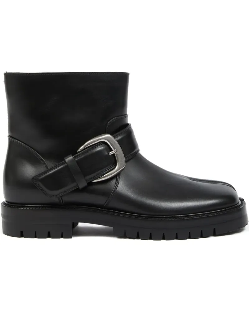 Maison Margiela Tabi Cowboystiefel mit Schnalle - Schwarz Schwarz