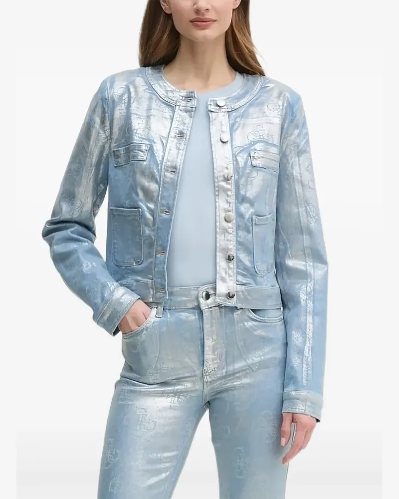 Guess Bomberjacke mit Logo - Blau Blau