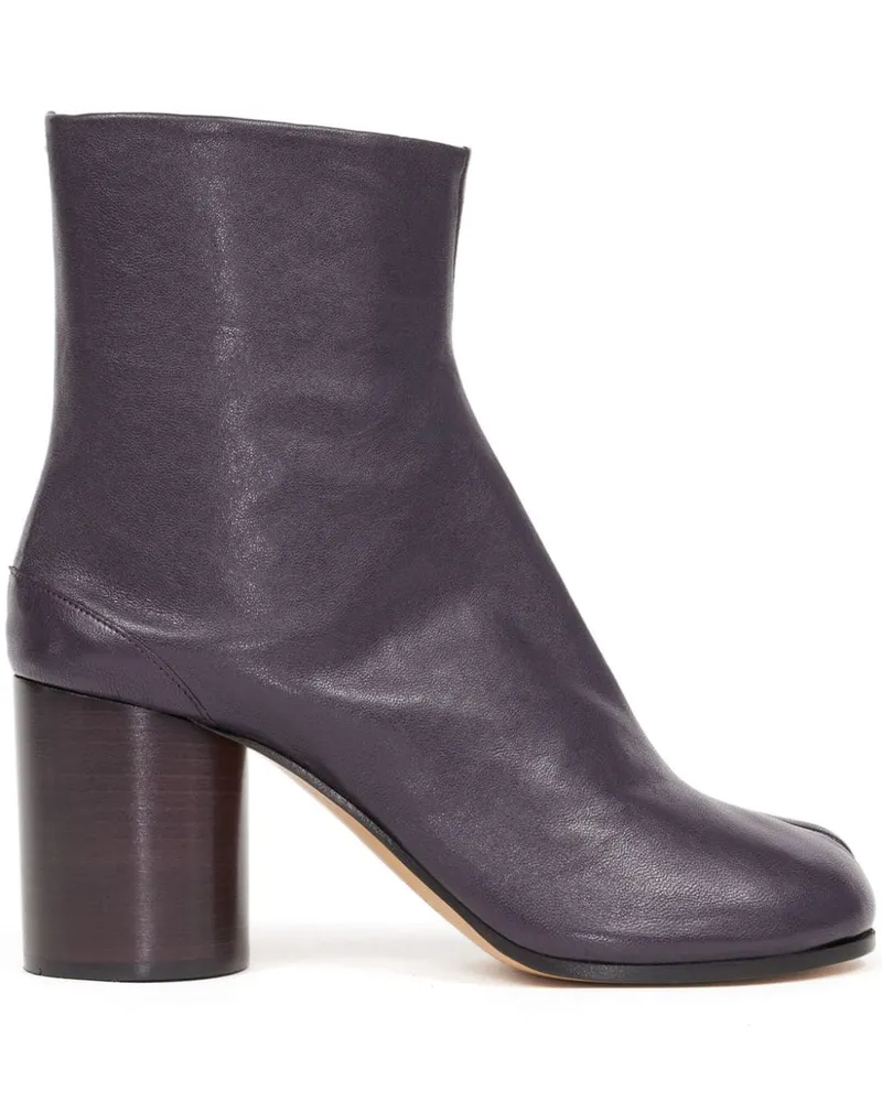 Maison Margiela Tabi Lederstiefeletten 80mm Violett