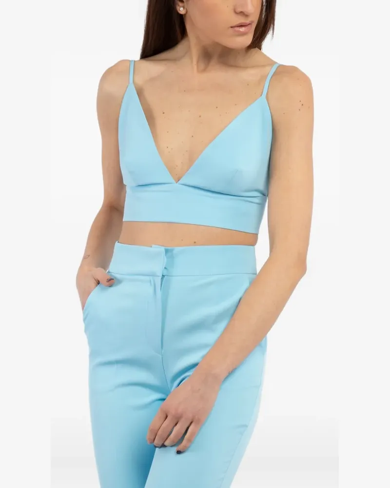 ACTUALEE Oberteil mit V-Ausschnitt - Blau Blau