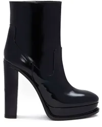 Alexander McQueen Stiefeletten aus Leder 120mm Schwarz