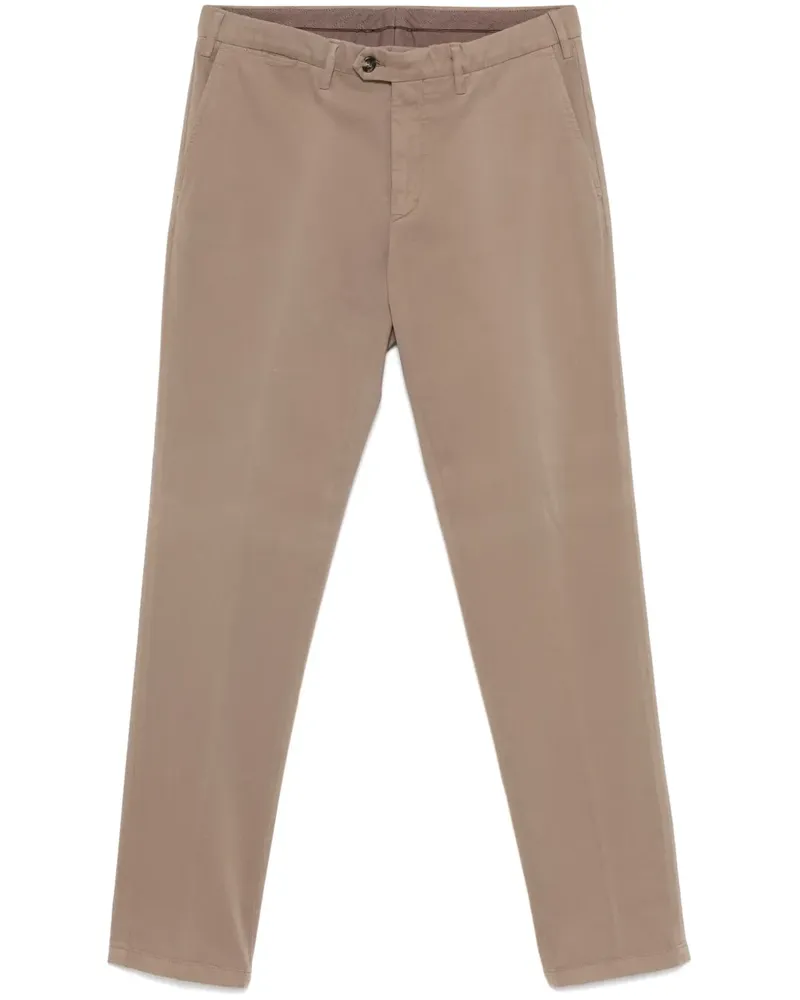 Canali Chino aus Gabardine - Nude Nude