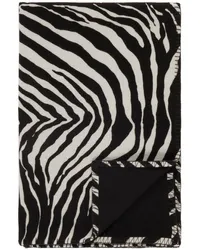 Dolce & Gabbana Decke mit Zebra-Print Schwarz