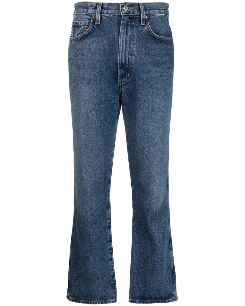 AGOLDE Cropped-Jeans mit hohem Bund - Blau Blau