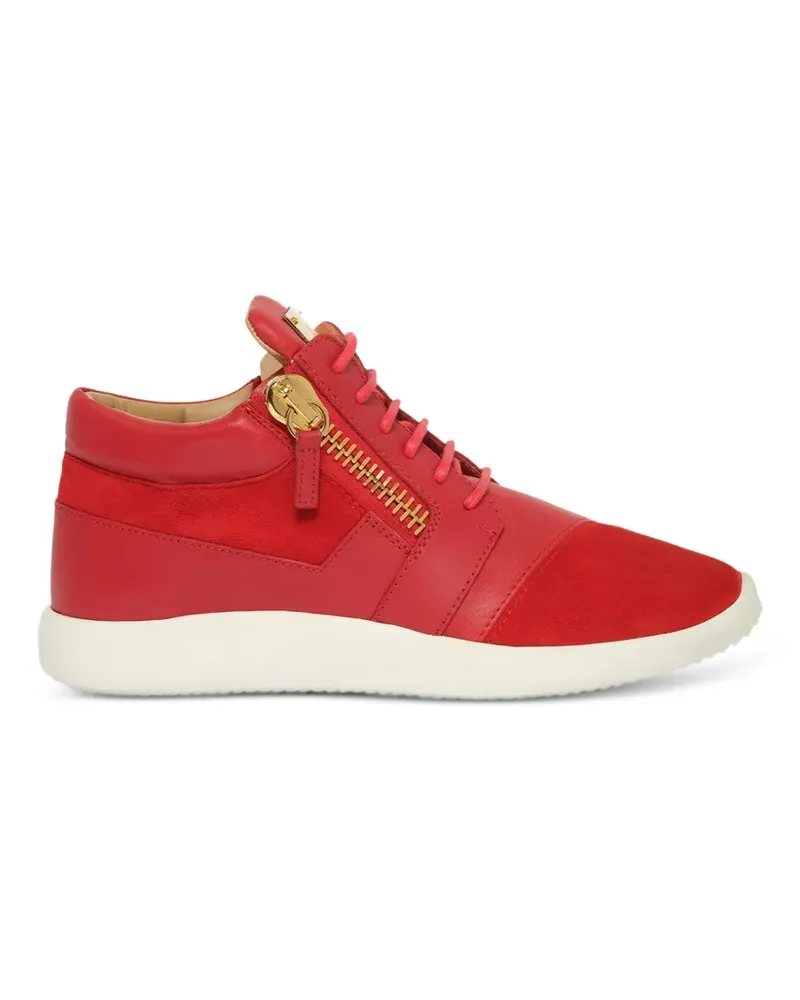 Giuseppe Zanotti Sneakers mit seitlichem Reißverschluss - Rot Rot