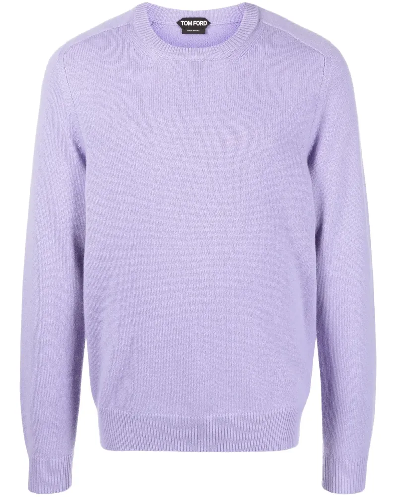 Tom Ford Kaschmirpullover mit rundem Ausschnitt - Violett Violett