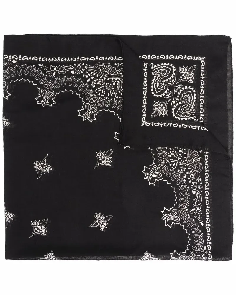 Destin Schal mit Paisley-Print - Schwarz Schwarz