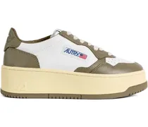 Sneakers mit Plateau - Weiß