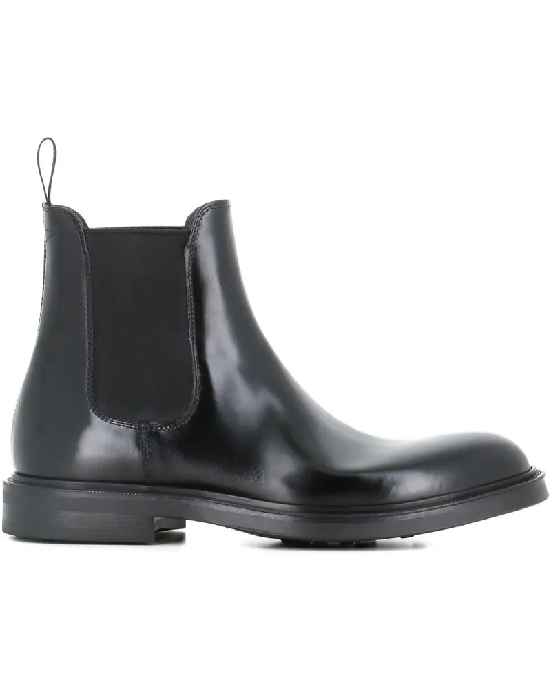 Green George elastic-panel leather boots - Blau Blau