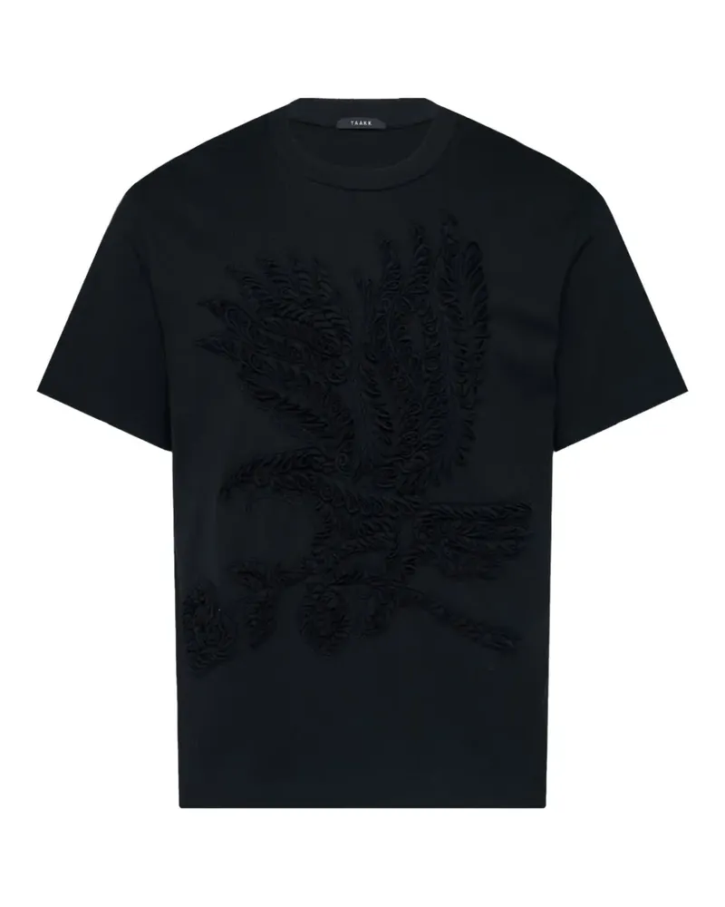 TAAKK appliqué-detailing T-shirt - Schwarz Schwarz