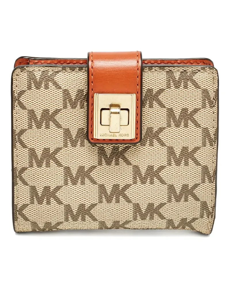 Michael Kors 2010 Portemonnaie mit Monogramm - Nude Nude