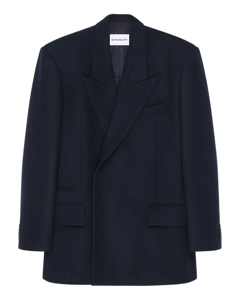 Givenchy Deconstructed Jacke mit steigendem Revers - Blau Blau