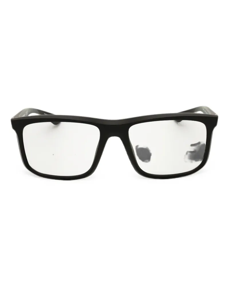 Emporio Armani rectangle-frame glasses - Schwarz Schwarz