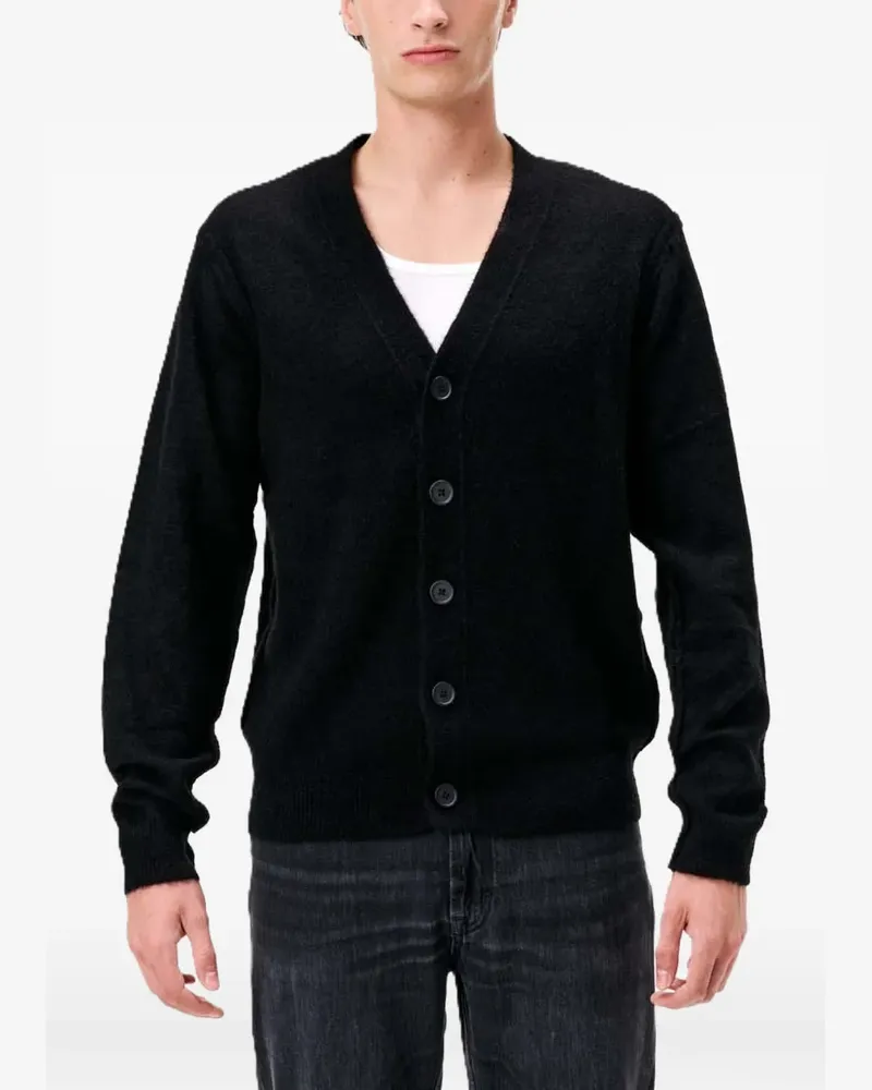 Cycle Ivan V-neck cardigan - Schwarz Schwarz