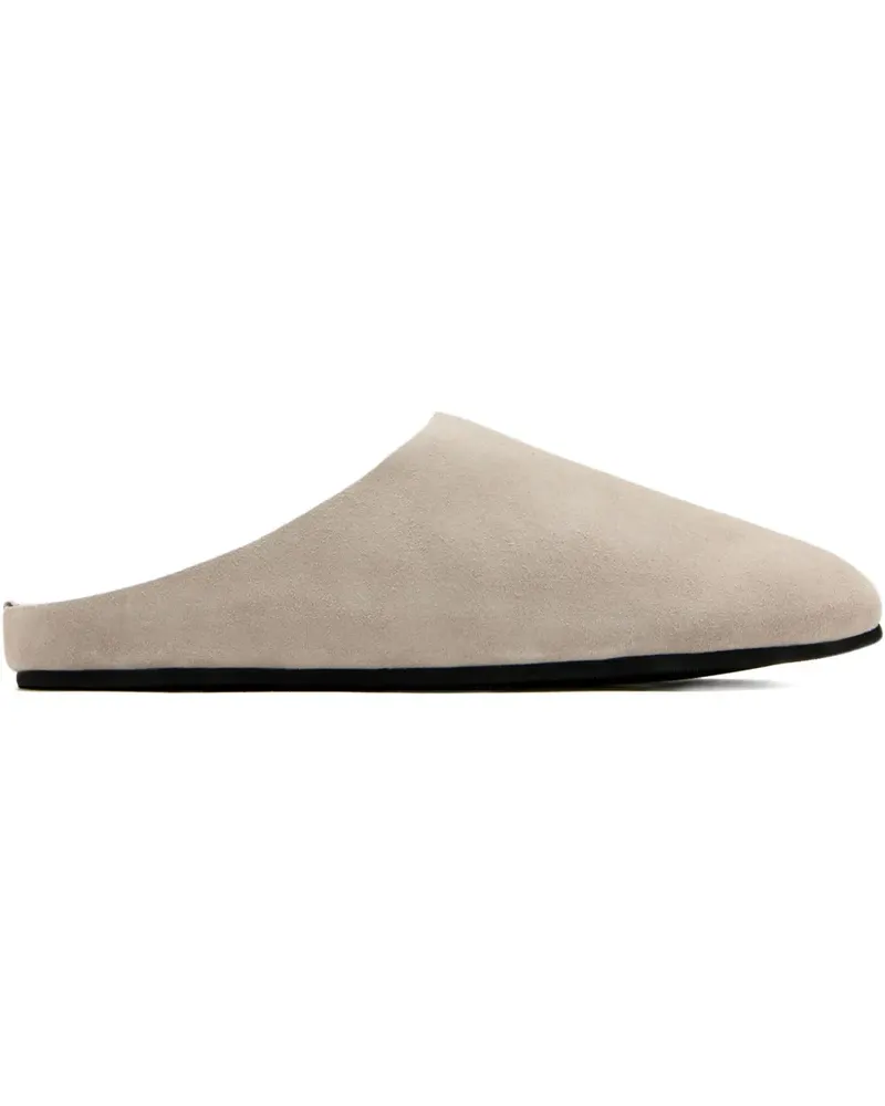 Good News Flache Mules aus Wildleder - Nude Nude