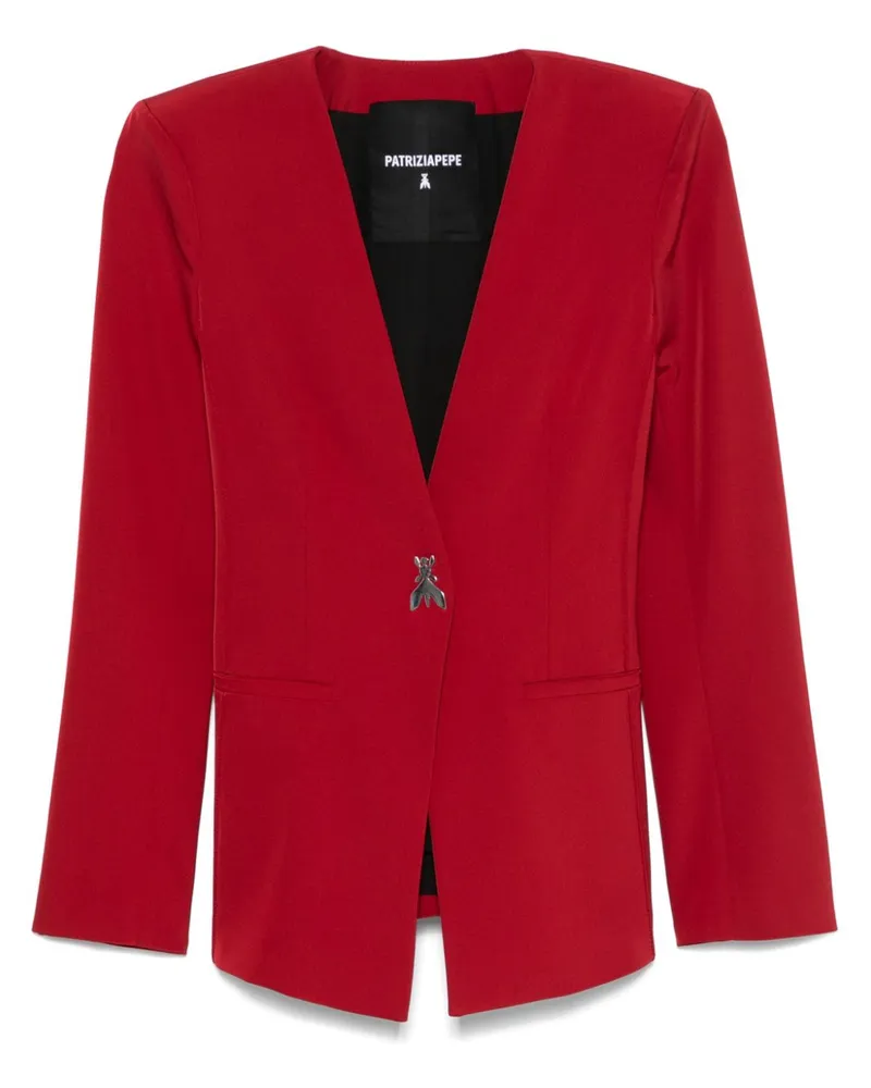 Patrizia Pepe Blazer mit Fly-Motiv - Rot Rot