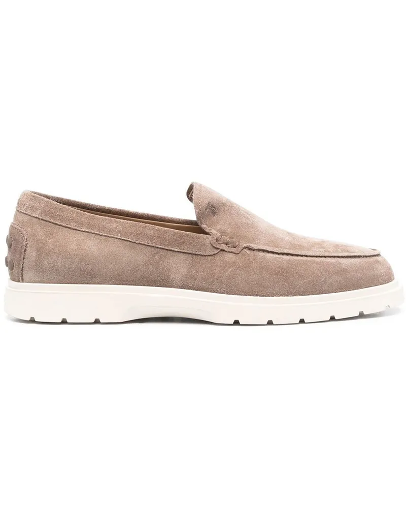 TOD'S Loafer aus Wildleder - Nude Nude