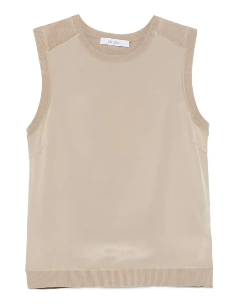 Max Mara Trägershirt mit rundem Ausschnitt - Nude Nude