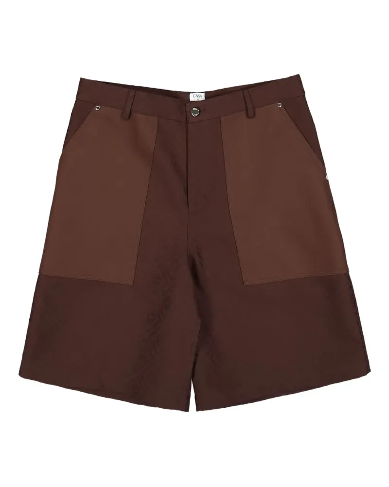Casablanca Paris monogram cargo shorts - Braun Braun