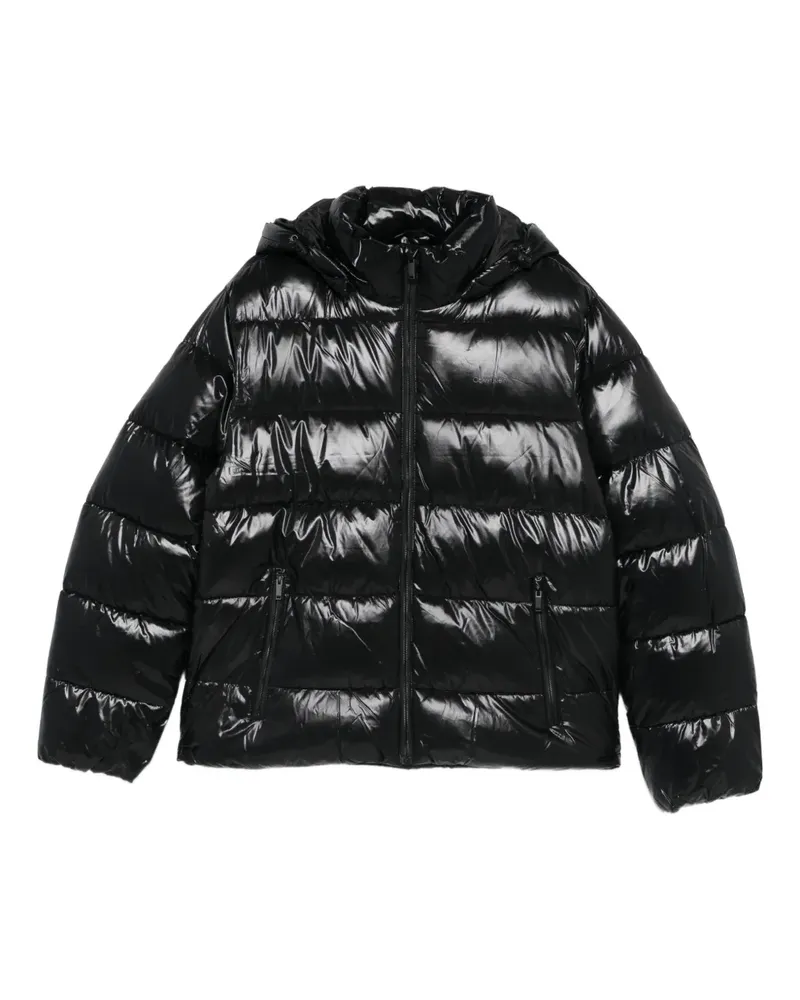 Calvin Klein Jacke mit Logo-Print - Schwarz Schwarz