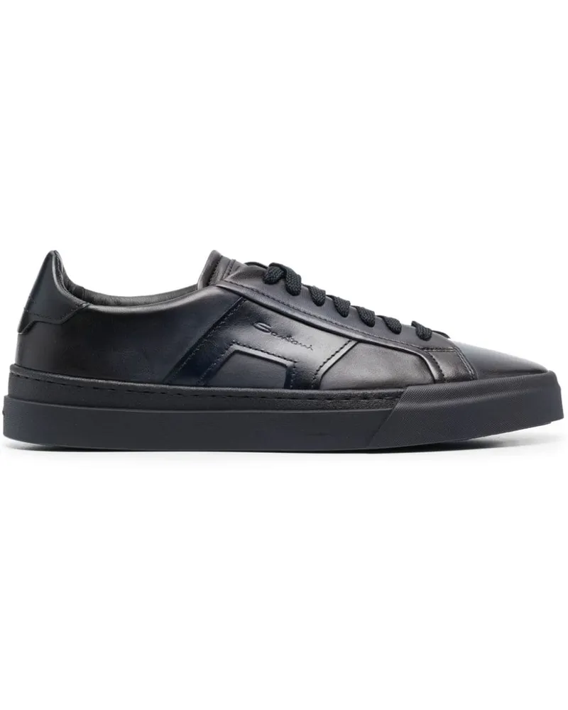 Santoni Double Buckle Sneakers - Blau Blau