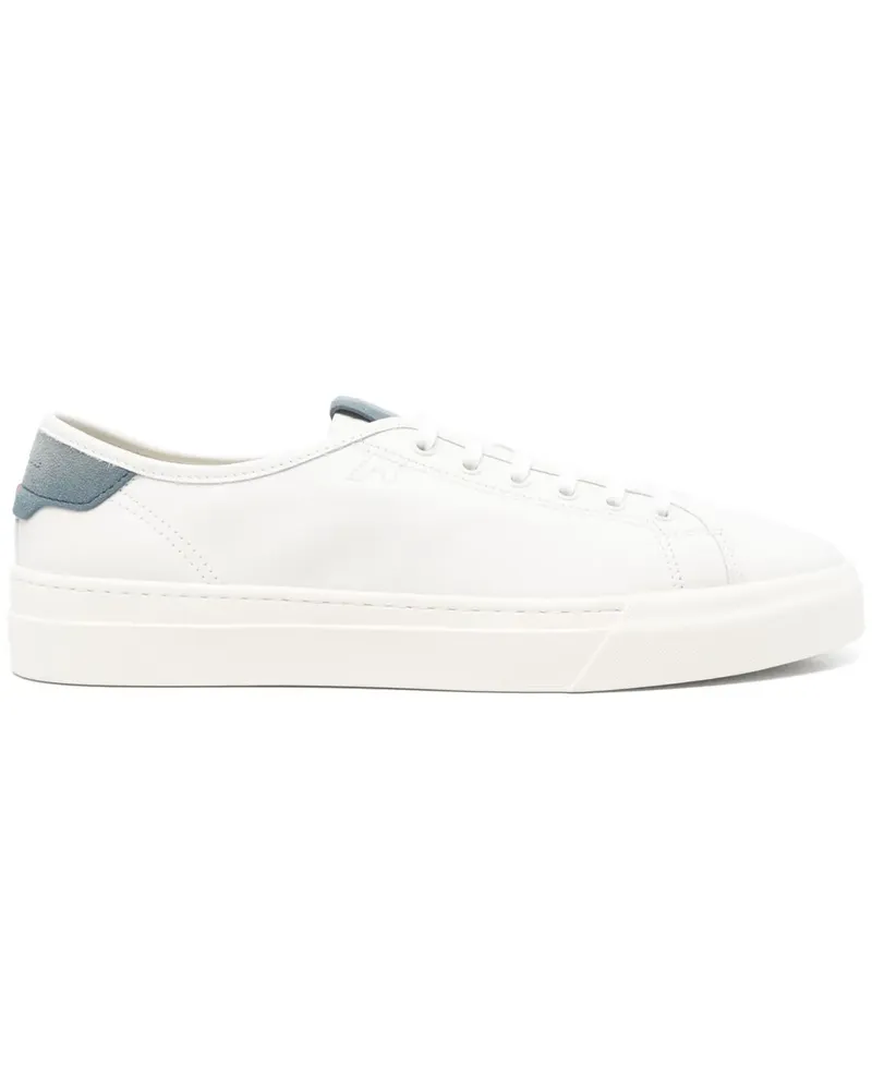 Santoni Sneakers aus Leder - Weiß Weiß