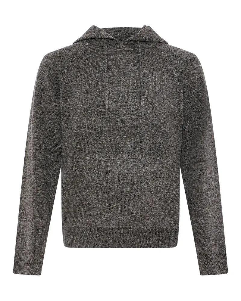 Yves Salomon Hoodie mit Kordelzug und Raglanärmeln - Grau Grau