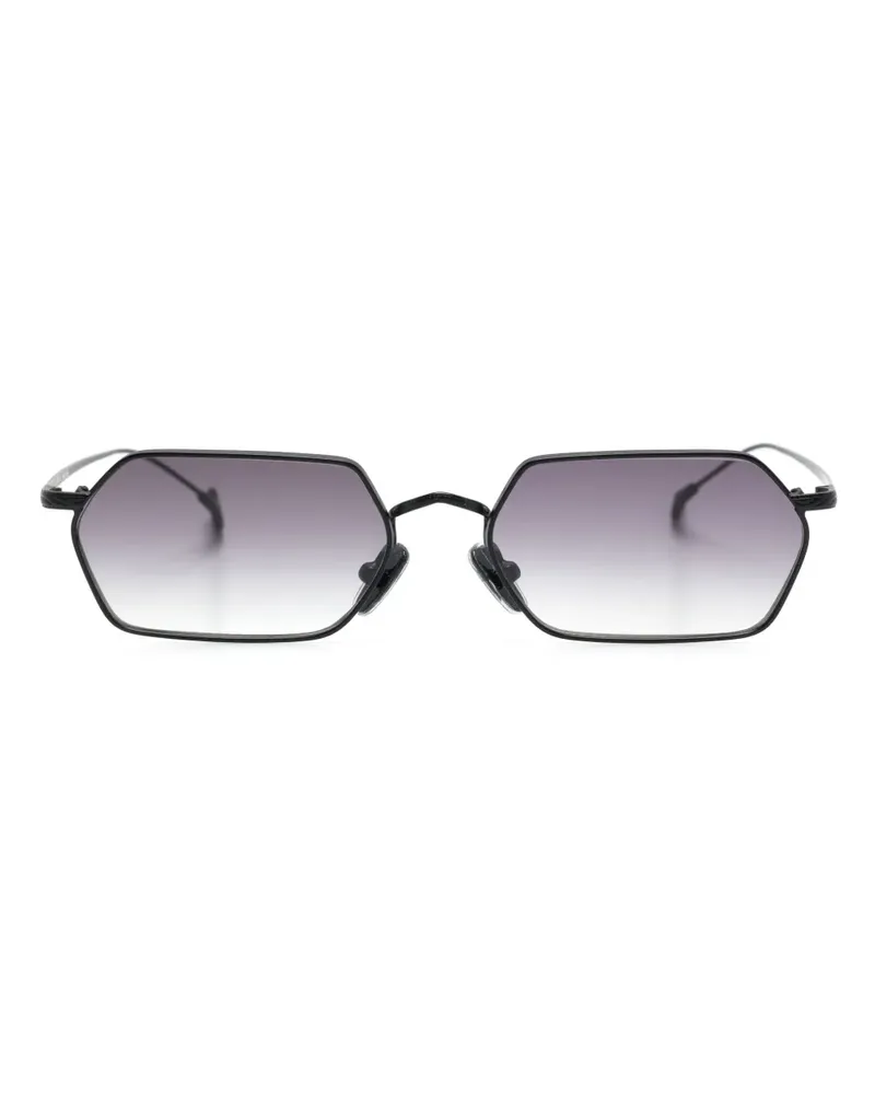 Eyepetizer Cavallet Sonnenbrille mit geometrischem Gestell - Schwarz Schwarz