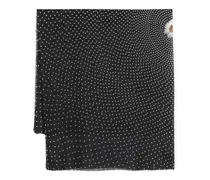 Polka-Dot-Schal mit ausgefransten Kanten