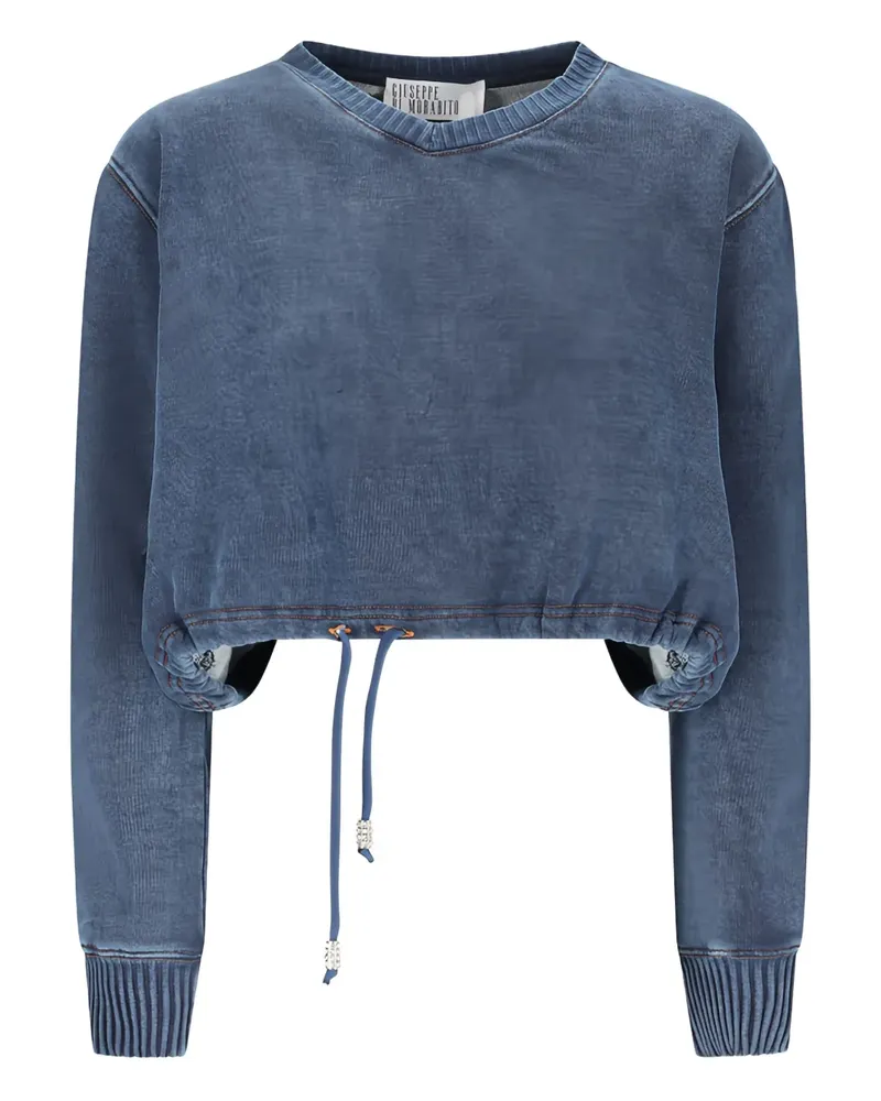 Giuseppe di Morabito Sweatshirt mit Kordelzug - Blau Blau