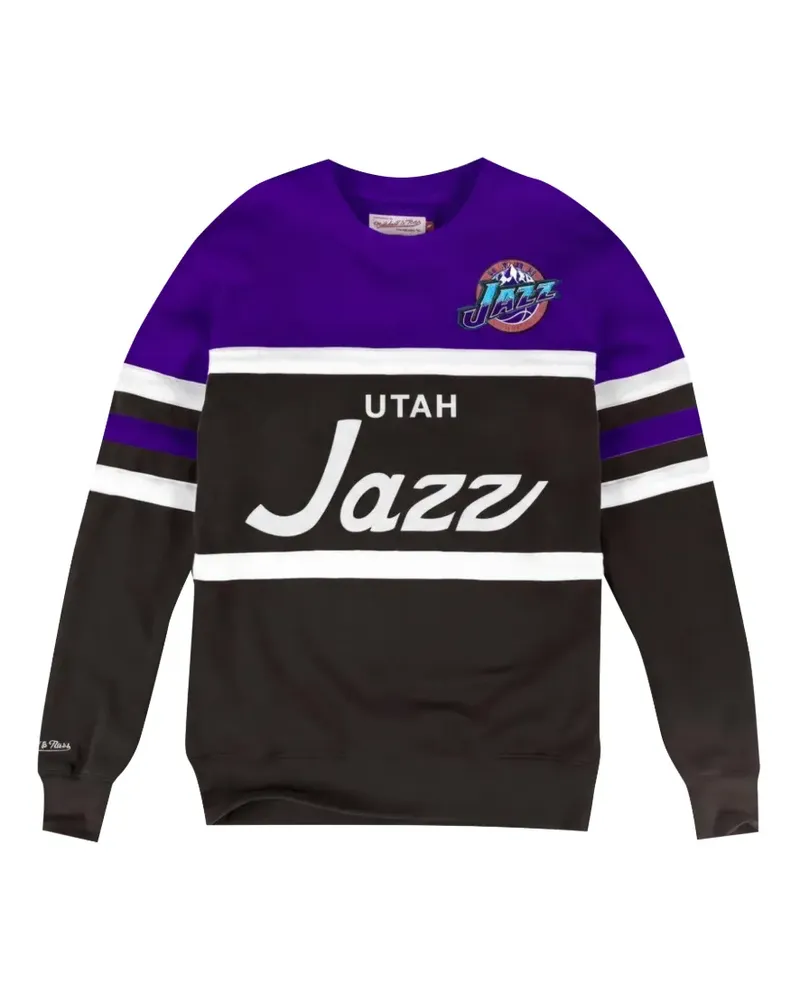 Mitchell & Ness Utah Jazz Head Coach Sweatshirt - Schwarz Schwarz