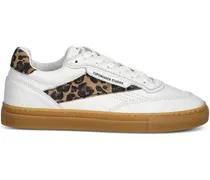 Sneakers mit Leoparden-Print - Weiß