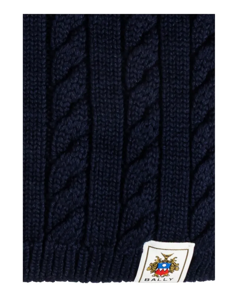 Bally cable-knit scarf - Blau Blau