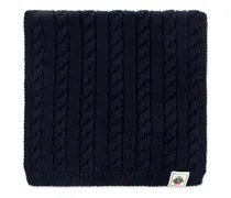 Schal mit Zopfmuster - Blau