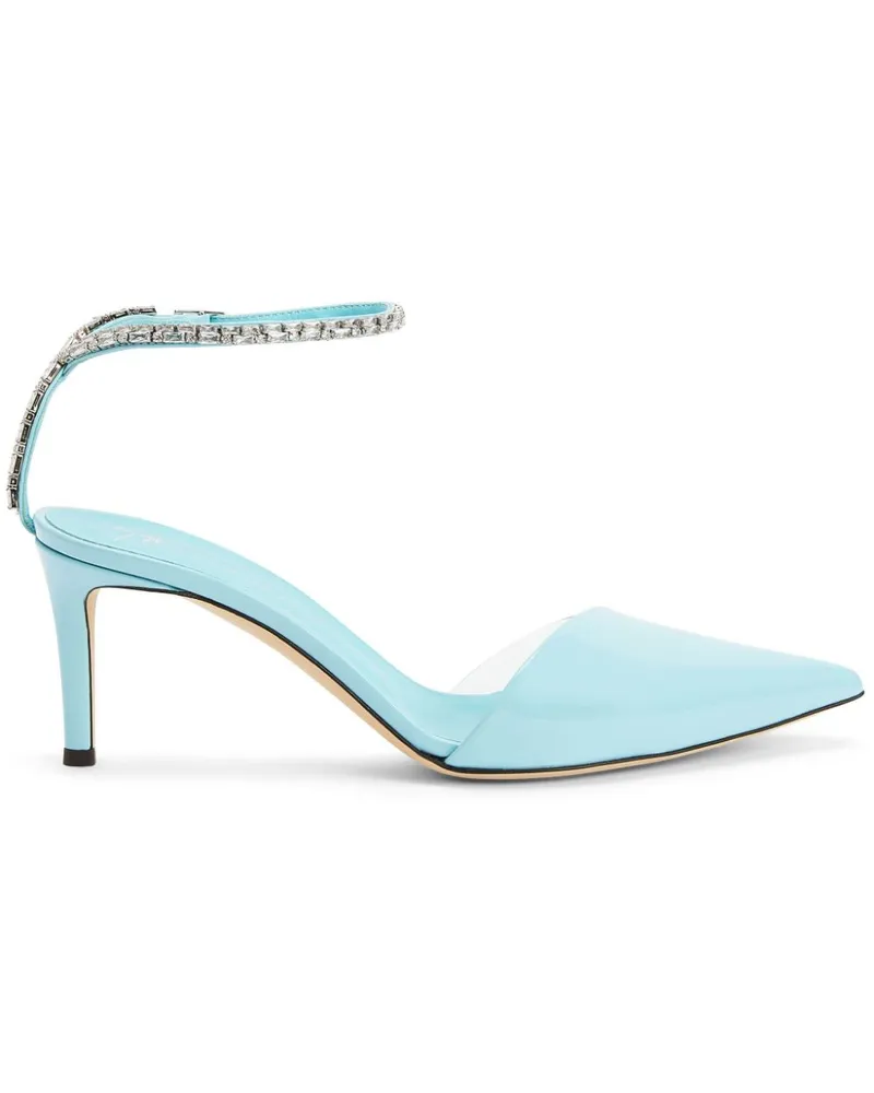 Giuseppe Zanotti Xenya Pumps mit Kristallen 70mm - Blau Blau